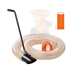 VEVOR Wood Chipper Shredder Mulcher Leaf Vacuum Kit, 4.3 Inch x 13.1 ft Heavy Duty Universal Woodchipper Accessory, 4 inch Diameter - 1 of 4