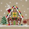 Saro Lifestyle Gingerbread House Runner, Natural, 16" x 72" - 3 of 4
