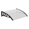 Window Awning Door Canopy Exterior, 40" x 40" Awnings for Doors Polycarbonate Cover Patio Door Awning Rain Snow Sunlight - 2 of 4