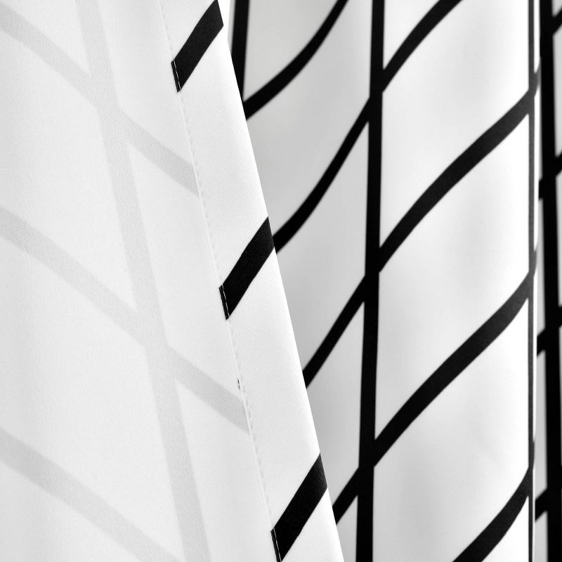 Set of 2 Feather Arrow Geo Light Filtering Window Curtain Panels - Lush Décor, 6 of 10