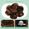 Unique Bargains Alloy Satin Fabric Big Rose Flower Dainty Brooches and Pins 1 Pc - 2 of 4