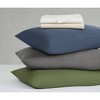Brooklyn Loom Twin XL 3pc Essential Cotton Sheet Set Natural - 4 of 4