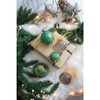Gulches 3 in Green Shatterproof Glitter Painted Glass Christmas Ball Ornaments 12-Pack - 4 of 4