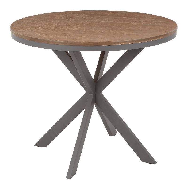 X Pedestal Industrial Dinette Table - LumiSource, 1 of 13