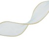 Unique Bargains Ribbon Gold-Edged Fishtail Organza Simple Style Polyester 354.33"x1.57" 1 Pc - 3 of 3