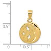 Black Bow Jewelry 14k Yellow Gold 13mm Moon and Stars Pendant - 4 of 4