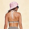 Women's Chic Checkered Back Hook Triangle Bikini Top with Halter Neck - Cupshe - 3 of 4