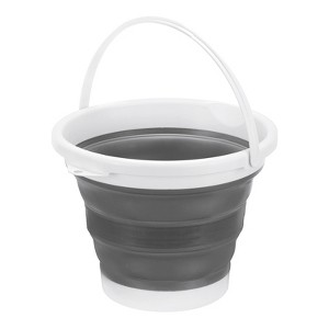Unique Bargains Space Saving Portable Collapsible Plastic Cleaning Bucket - 1 of 4