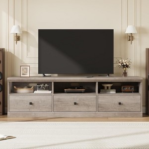 Jojoka Mid Century Modern Entertainment Center with Storage Drawer and Open Shelves - 1 of 4