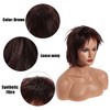 Unique Bargains Women's Halloween Short Hair Wigs with Wig Cap 13" Brown - image 4 of 4