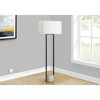 Lighting, 62"h, Floor Lamp, Black Metal, Ivory / Cream Shade, Contemporary - 3 of 4