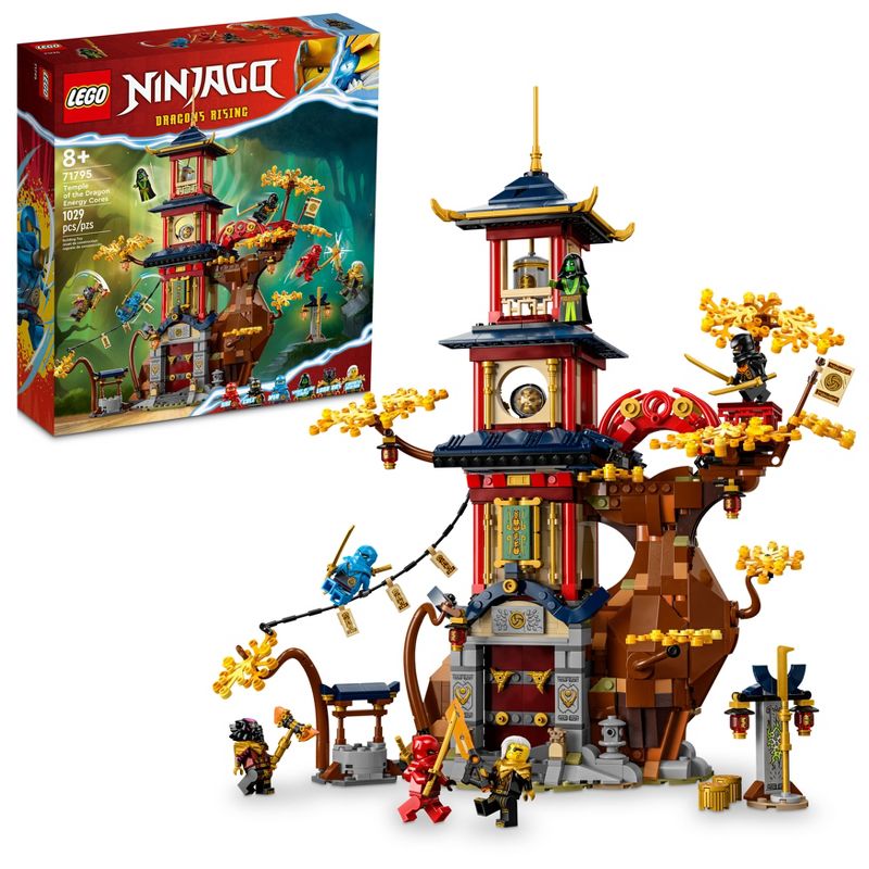 LEGO NINJAGO Temple of the Dragon Energy Cores Ninja and Temple Building Toy 71795, 1 of 8