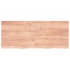 vidaXL Wall Shelf Light Brown 47.2 in.x19.7 in.x(0.8 in.-2.4 in.) Treated Solid Wood Oak - 3 of 4