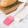 Unique Bargains Basting Brush 15g Small Handle Brush Color Block Dishwasher Safe Silicone PP 6.69"x1.18" 1 Pc - 2 of 4
