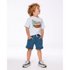 Deux par Deux Boy French Terry Short Teal - 2 of 4