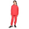 EVERYDAY KIDS All-Season Red Pullover Hoodie – Warm Fleece Sweatshirt with Hood – Ideal for School, Outdoor Play, or Travel – Girls Hoodie - 3 of 4