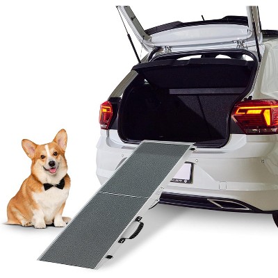 Panther Armor Portable Folding Dog Ramp for Porch and Car Steps for Small and Large Dogs up to 240lbs, Outdoor Pet Ramps for Stairs
