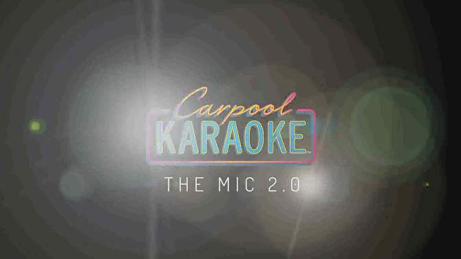 Singing Machine Carpool Karaoke Mic 2.0 - Black/Gold, 2 of 9, play video