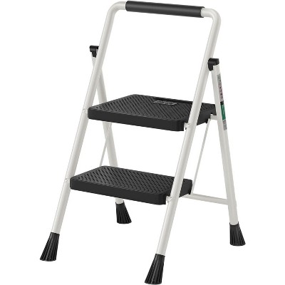 Aluminum Step Ladder Folding Ladders for Home Office with Anti-Slip Wide Pedal Lightweight Multipurpose Workbench (2S)