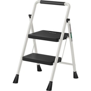 Aluminum Step Ladder Folding Ladders for Home Office with Anti-Slip Wide Pedal Lightweight Multipurpose Workbench (2S) - 1 of 4