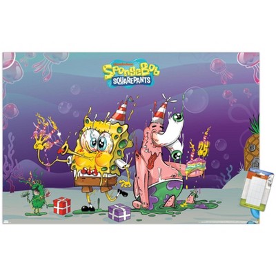 Trends International Nickelodeon Spongebob 25th - Trippy Party Unframed Wall Poster Prints