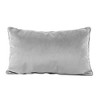 Factory Direct Partners Kids' Novelty Soft Density 20"x12" Lumbar Microfiber Pillow with Piping Sterling Gray - 2 of 4