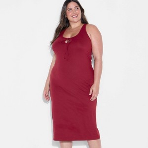 Women's ButterBliss Keyhole Racer Back Midi Bodycon Dress - Wild Fable™ - 1 of 3