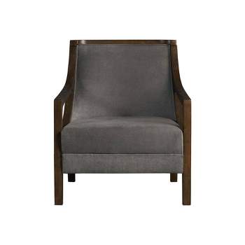 Dayna Accent Chair with Brown Frame - Picket House Furnishings