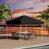 10'x10' Easy Pop Up Canopy Tent With 4 Detachable Window Sidewalls - Waterproof Outdoor Portable Canopy With Carry Bag & Guy Lines - 4 of 4