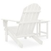vidaXL Patio Adirondack Chair with Table Solid Fir Wood White - 4 of 4