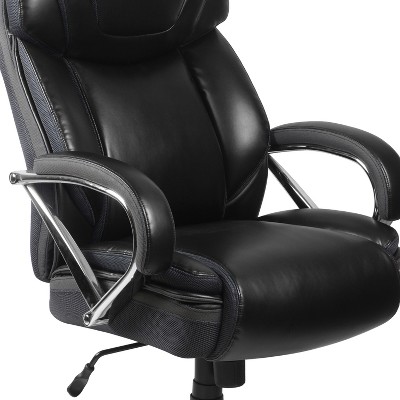 Hercules Series 500 lb Black LeatherSoft High-Back Executive Swivel Chair
