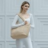 Multi Pocket Tote Bag for Women, Large Puffy Shoulder Purse Handbag with Compartments - 2 of 4