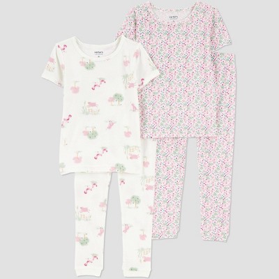 Carter's Just One You® Toddler Girls' 4pc Cotton Short Sleeve Pajama Set
