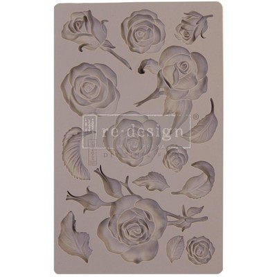 Prima Marketing Re-Design Mould 5"X8"X8mm-Fragrant Roses