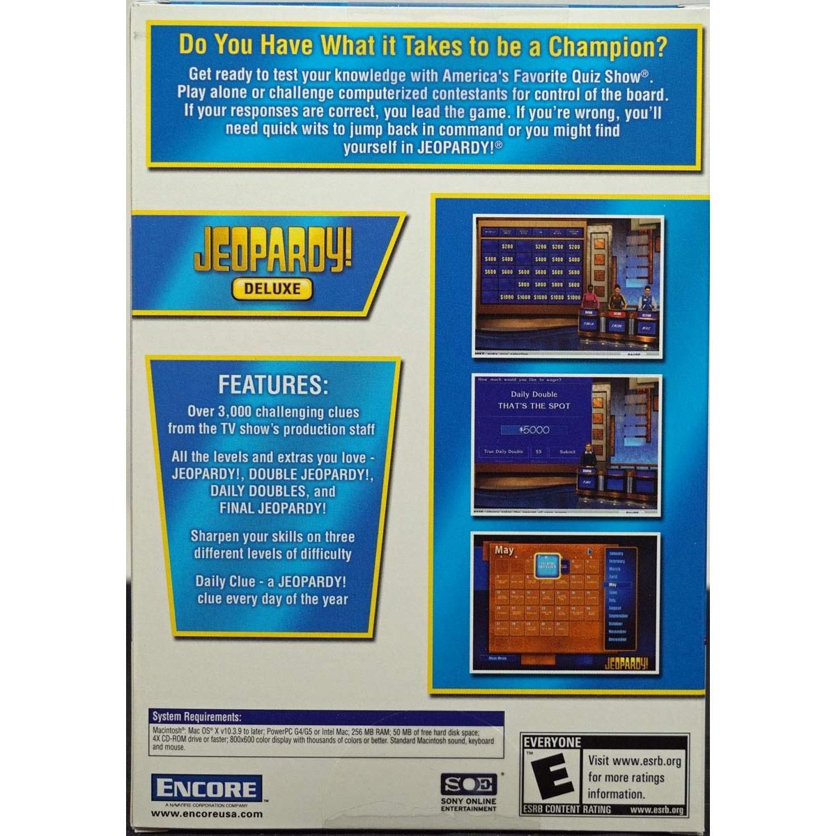 Jeopardy! Deluxe Edition for Mac OS X - thumbnail 2