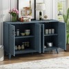 TiramisuBest Modern Sideboard with 4 Door Large Storage Buffet with Adjustable Shelves and Metal Handles for Kitchen, Living Room, Dining Room - 3 of 4