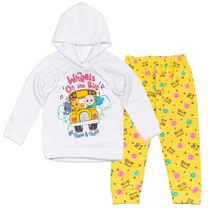 CoComelon JJ Girls Fleece Pullover Hoodie and Pants Outfit Set Toddler - 1 of 4