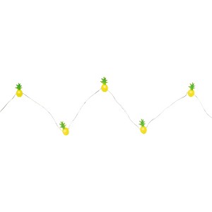 Northlight 10-Count LED Yellow and Green Pineapple Fairy Lights - Warm White - 1 of 4