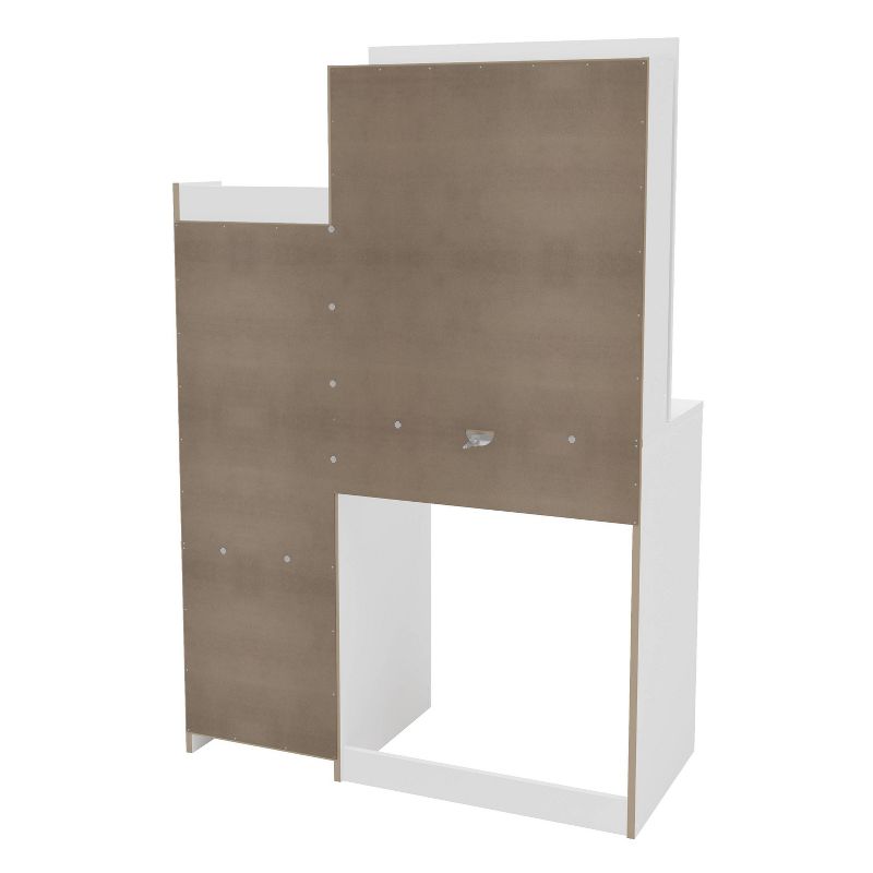 Hannah Vanity with Mirror White - Polifurniture, 5 of 11