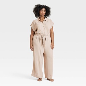 Women's Short Sleeve Jumpsuit - A New Day™ - 1 of 3