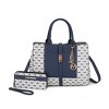 MKF Collection Yuliana Circular M emblem Print Satchel Bag with Wallet by Mia K - 2 of 4