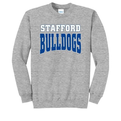 Adult Stafford High School Bulldogs Name Classic Fleece Crewneck