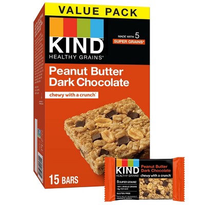 Kind Healthy Grains Bars Peanut Butter Dark Chocolate Chunk -18oz/15ct ...