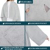 PAVILIA Fluffy Wearable Blanket with Sleeves for Women Men Adults, Fuzzy Warm Plush Snuggle Pocket Sleeved TV Throw - 3 of 4