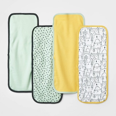 Image of Baby 4pk Modern Hues Burp Cloth - Cloud Island™ Yellow