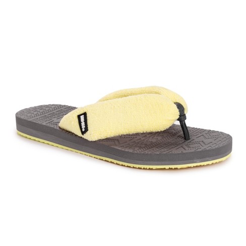 Lukees By Muk Luks Women's Sand Lot Sandals -yellow 9 : Target