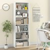 Tangkula 6-Tier Bookshelf 70" Tall Wooden Freestanding Storage Organizer w/ Open Shelves - 3 of 4