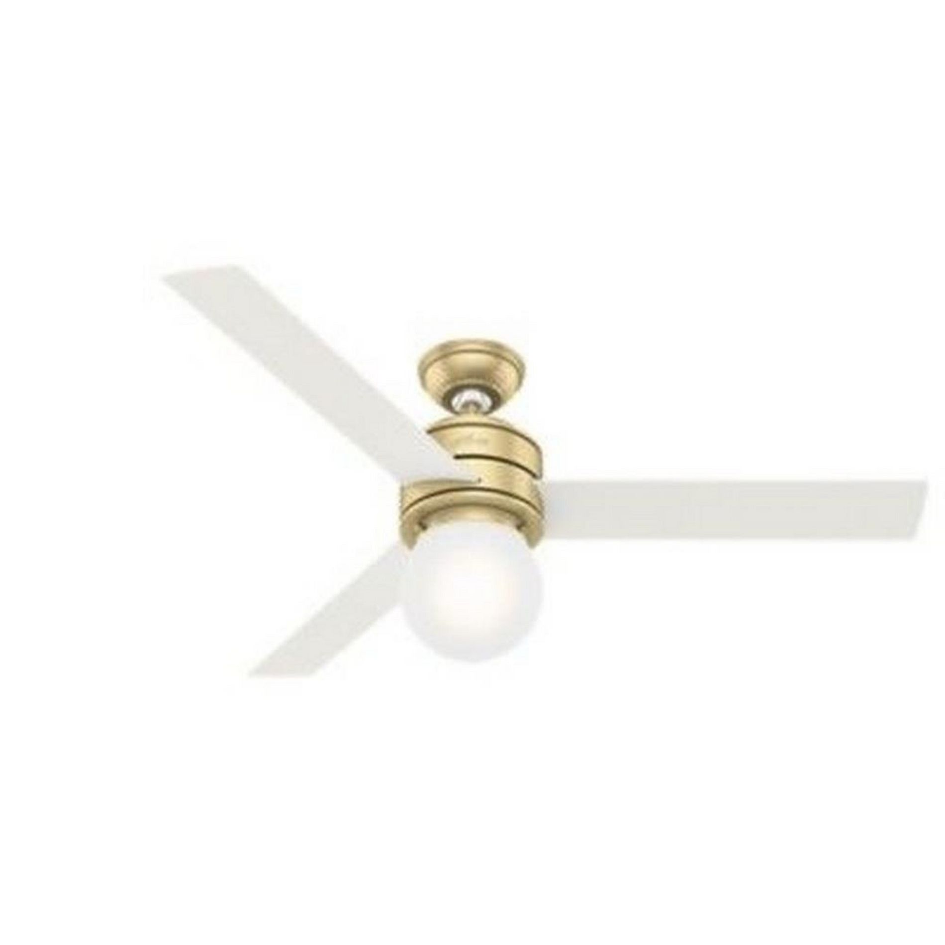 Hunter Fans 52" Allison Lighted Ceiling Fan Modern Brass Finish with Integrated LED and Handheld Control
