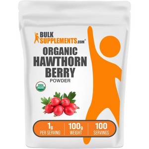 BulkSupplements Organic Hawthorn Berry Powder - 1 of 4