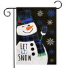 Briarwood Lane Winter Garden Flag 12x18 For Outdoor Blue Checkered Snowman Burlap For Winter Garden Flag Flags For Outside - 2 of 4
